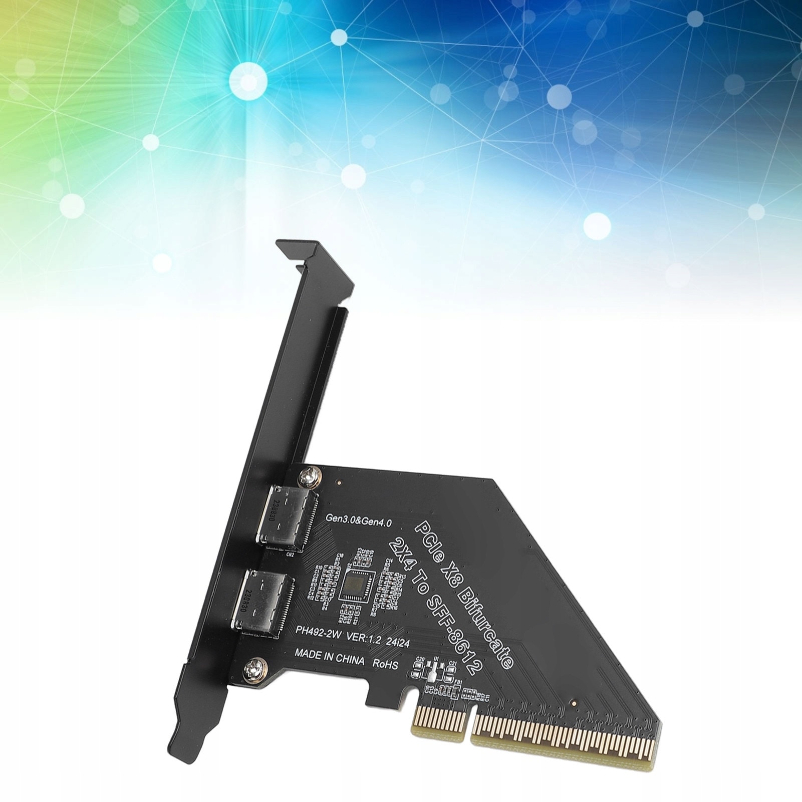 Gpu Extern Pcie Adaptor PCIe 4.0 x8 la Oculink, 128 GT/s, card extensie pentru NVMe SSD ...