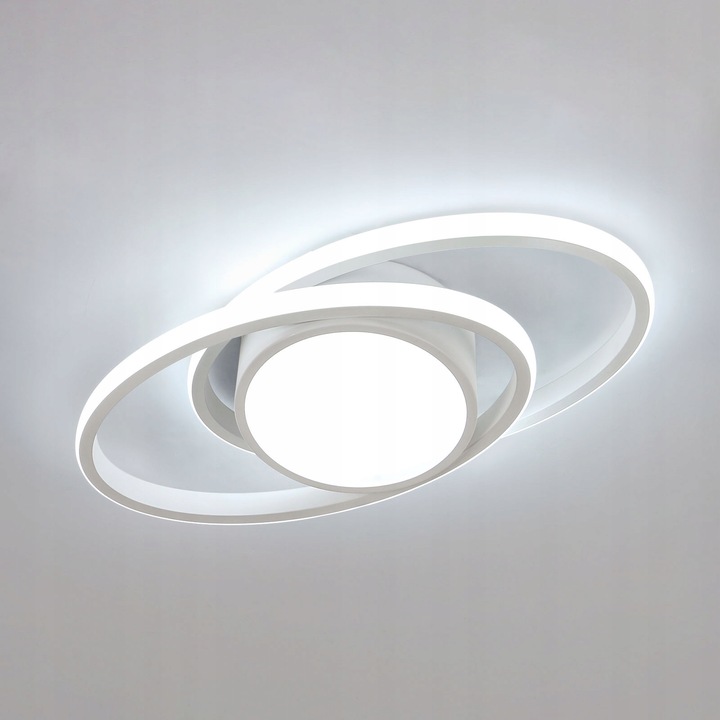 Comely 39W 6500K fehér ovális LED mennyezeti lámpa, modern világítás 10-15 m²-es terekbe