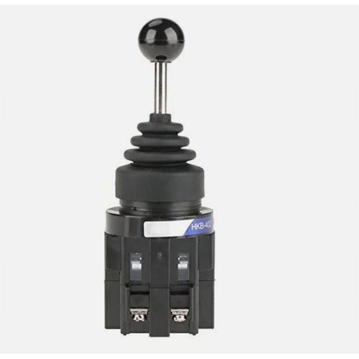 Joystick elektromos 4 pozíciós, 30 mm, króm-fekete, ipari manipulátor