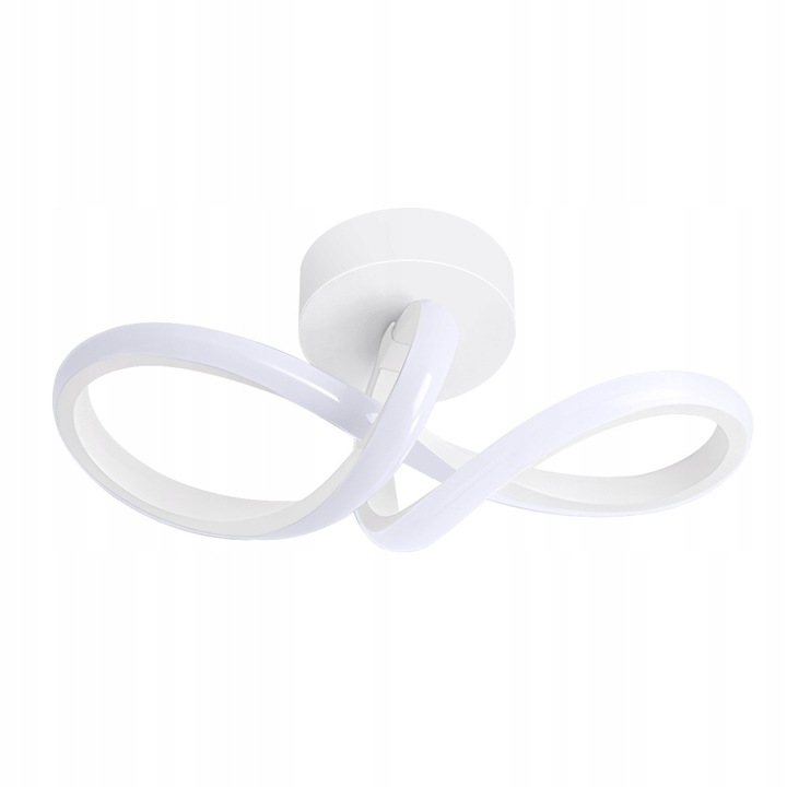 Lustră LED de tavan, albă, modernă, 20W, 3000K, 1800 lm, pentru living