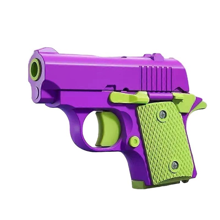 Mini 1911 játékpisztoly, 3D, lila