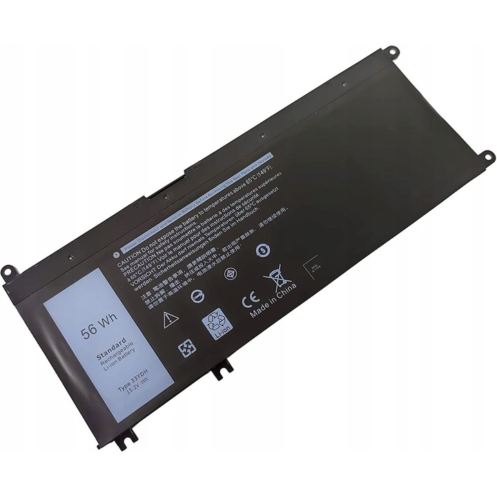 Baterie laptop 33YDH 15.2V 56Wh pentru Dell Inspiron 15 7577, 17 7779, 17 7778, 17 7773, 17 7786, Vostro 15 7570, 7580