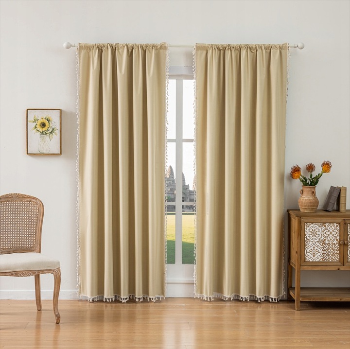 Perdea, czdk, 100% zaciemnitoare, protectie termica, galben, 1 panou