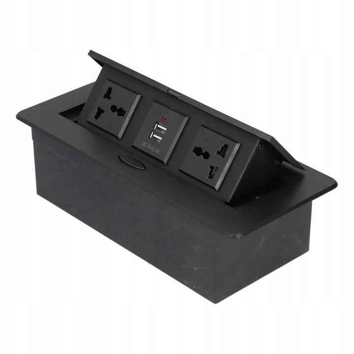 Prize incorporate cu 2x USB, 250V, set de 3 bucati