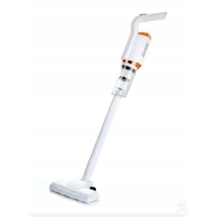 Aspirator vertical fara fir, 2 in 1, portabil, compact, alb