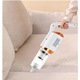 Aspirator vertical fara fir, 2 in 1, portabil, compact, alb