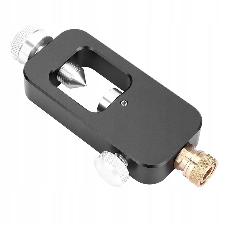 Hordozható adapter oxigénpalack töltéséhez, alumínium, 13,5x6,2x2cm, 250g