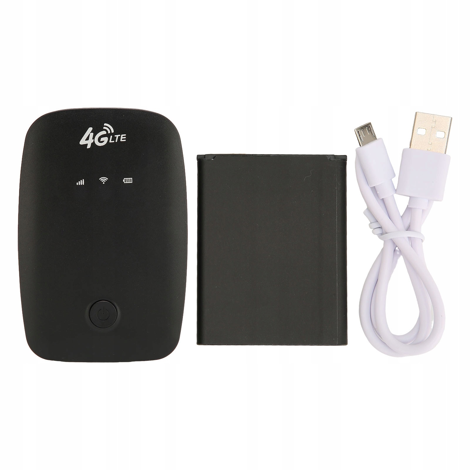 Hotspot Wi-Fi 4G, model H808, 2100 mAh, suporta 10 utilizatori, negru ...