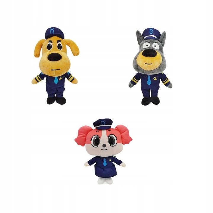 Set jucarii de plus, 3 piese, 22cm