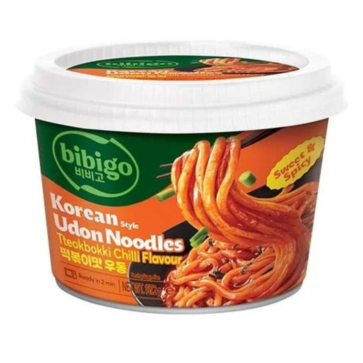 Udon cu Topokki Chili Korean Style 187.2g – BIBIGO