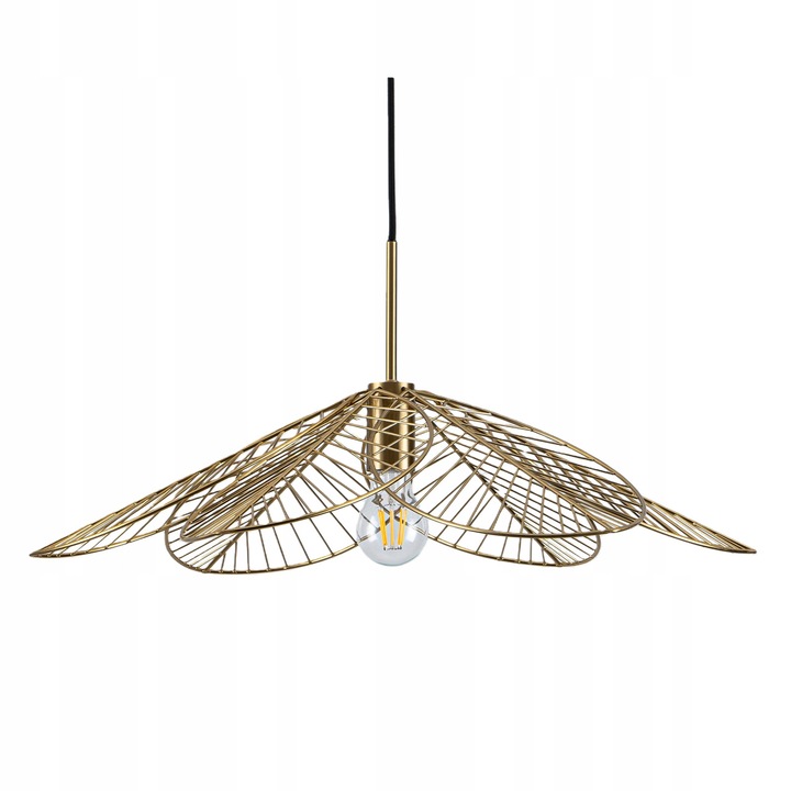 Lustra moderna EOEXZAL, metal, 20W, aurie, 178.5x60cm