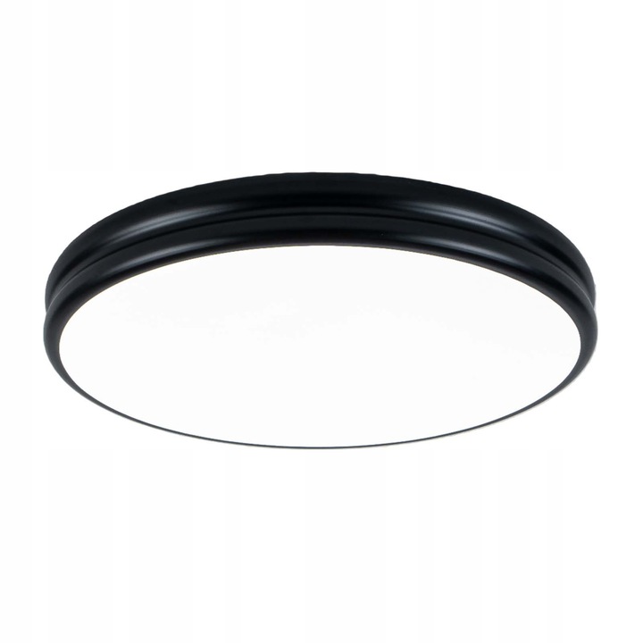 Plafon LED, EOEXZAL, 40W, negru, rotund
