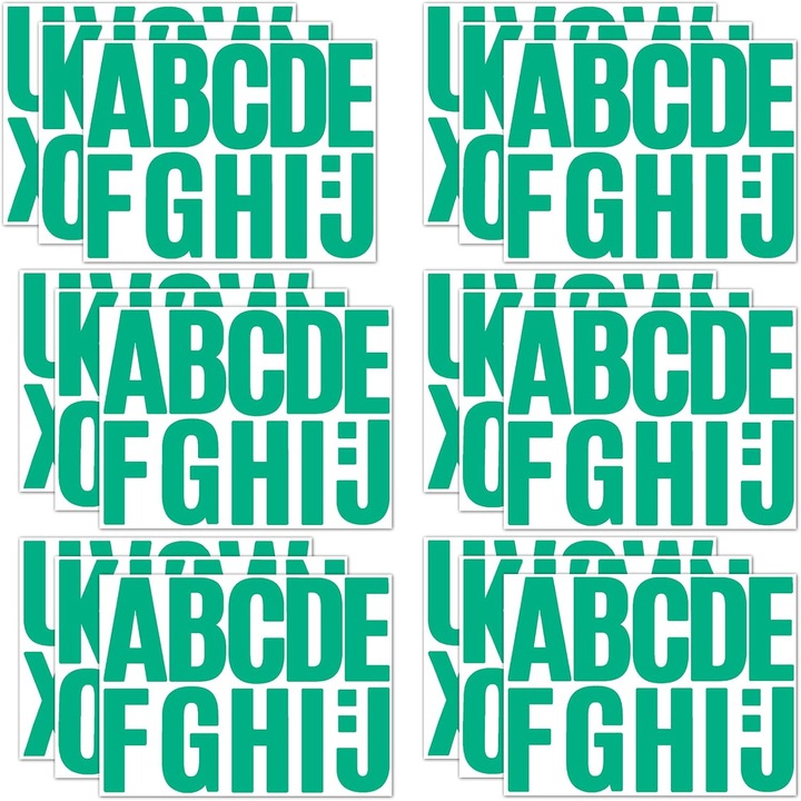 Stickere Litere Capital 10.16cm Impermeabile Verde