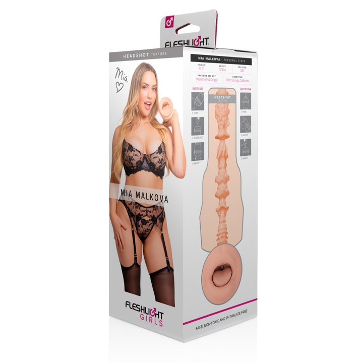 Мастурбатор Fleshlight Girls Mia Malkova Headshot - уста