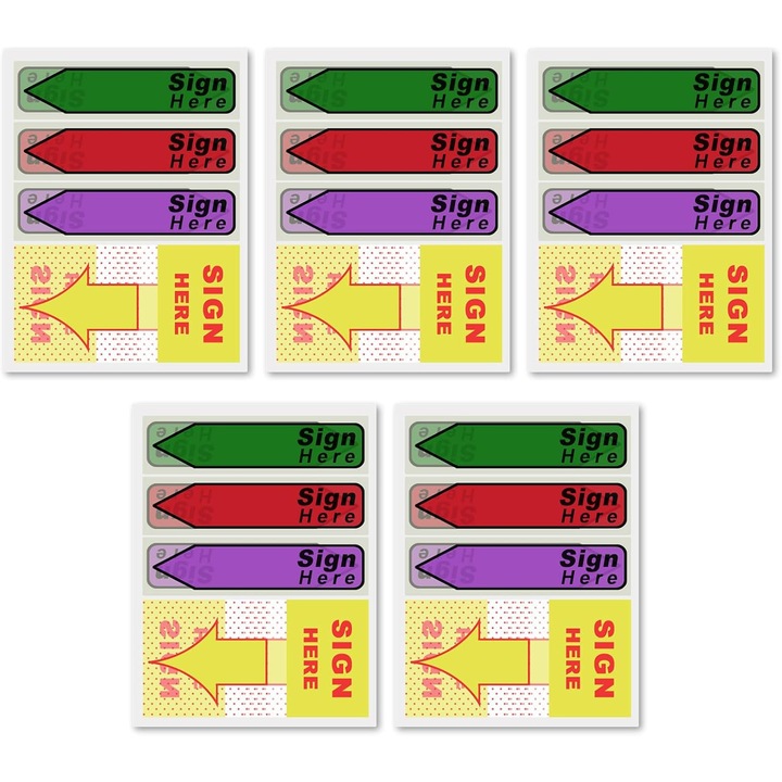 Stickere Etichetare, 500 Bucati, Galben