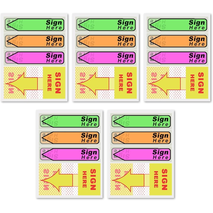 Stickere Etichetare, 500 Bucati, Galben