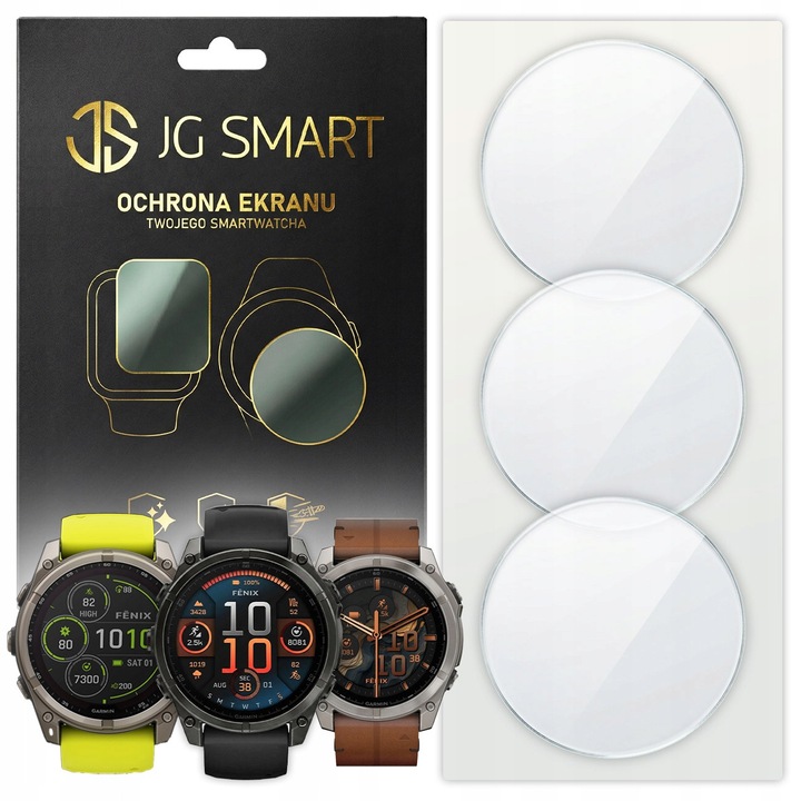 3x Sticla securizata pentru Garmin Fenix 8, 51 mm