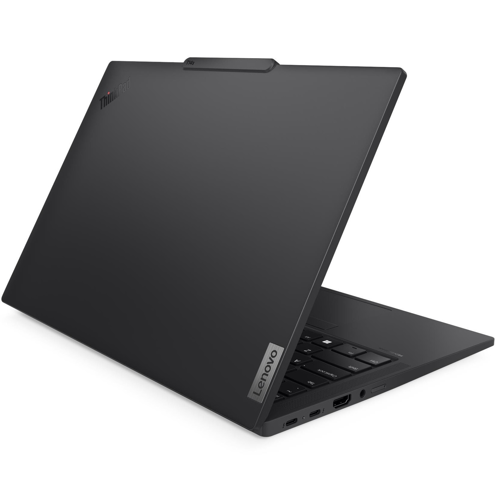 Laptop Lenovo ThinkPad T14s Gen 6 cu procesor Intel Core™ Ultra 7 265U pana la 5.30 GHz, 14" 2.8K OLED Touch, 64GB RAM, 1TB SSD, Intel® Graphics, Windows 11 Pro, Black, 3-year, Courier or Carry-in