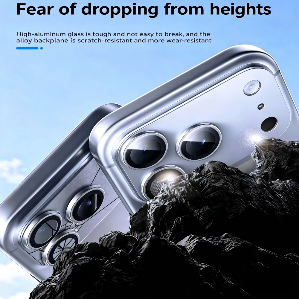 Folie Protectie Camera compatibila cu iPhone 17 Pro, Full Cover, Protectie Profesionala, Sticla temperata 9H, Ultra HD, Anti Amprente, Anti Zgarieturi, Anti Socuri, Argintiu
