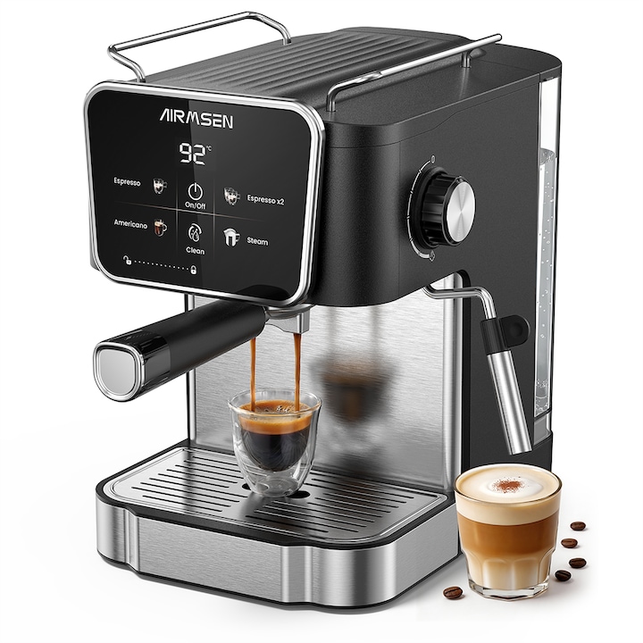 Espressor Automat Philips Series 3300 EP3343/50, LatteGo, 15 Bar, 1.8L, Touch Display, Negru/Argintiu