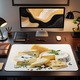 Mousepad Deskmat Branza cu mucegai mancare traditionala romaneasca 800x400x4mm margini drepte cusute Oktane