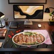 Mousepad Deskmat Carnati cu ierburi aromatice mancare traditionala romaneasca 800x400x4mm margini drepte cusute Oktane