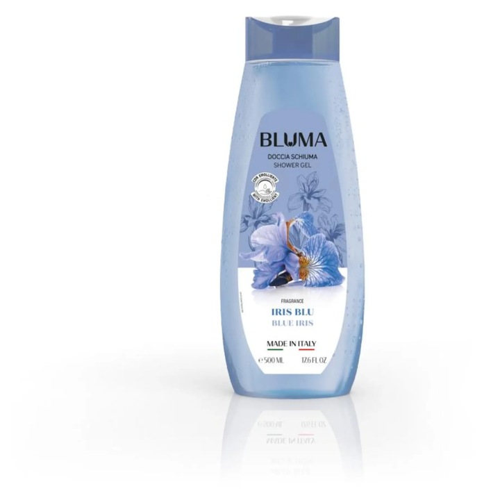 Bluma tusfürdő, kék írisz, 500 ml