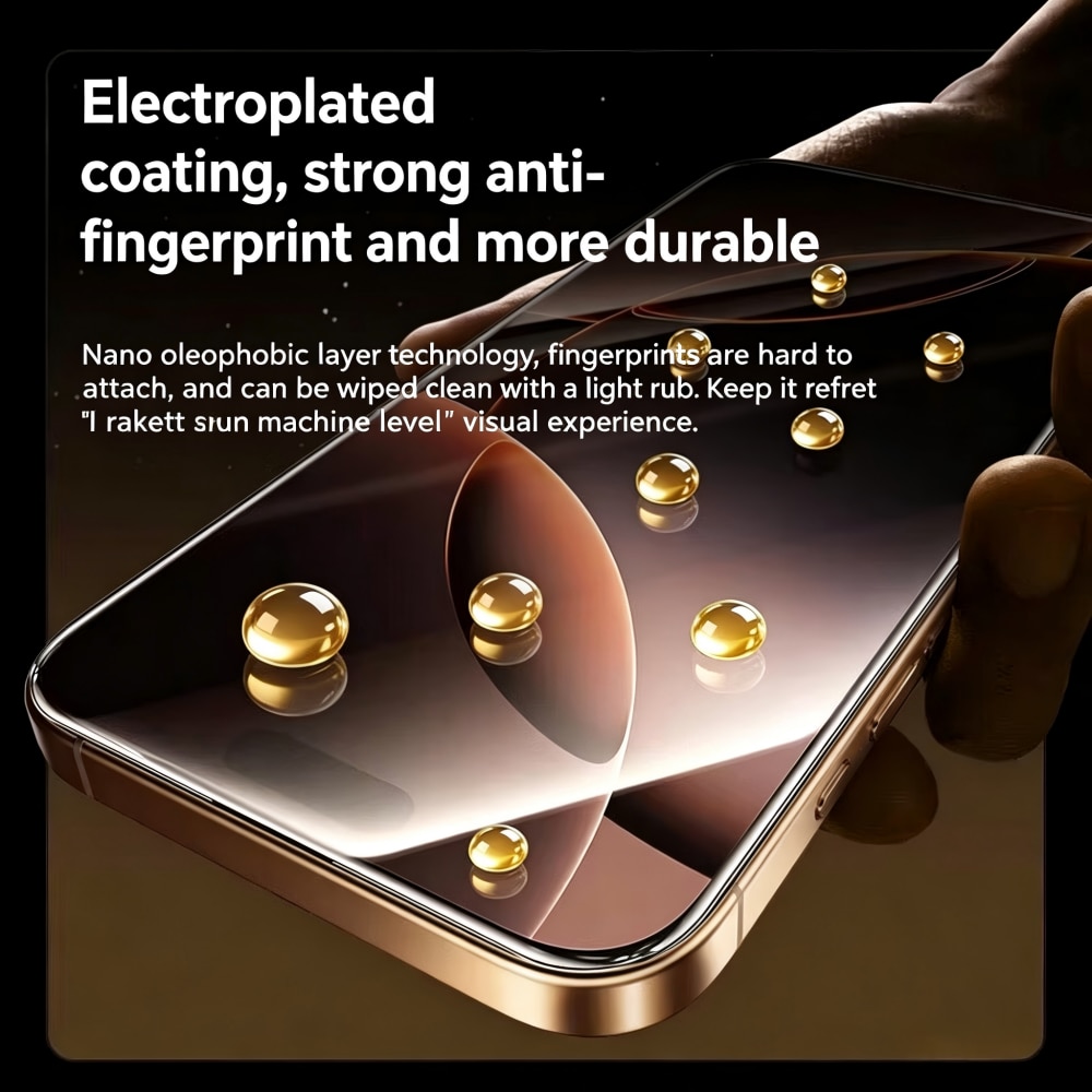 Folie protectie telefon design mat, sticla temperata, 6.3 inch, transparenta, Compatibil cu iPhone 17