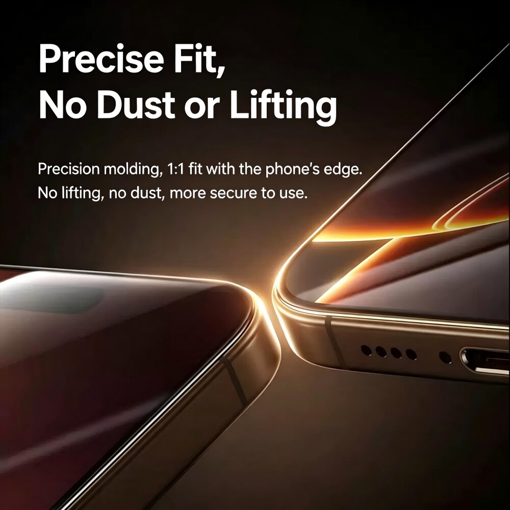 Folie protectie telefon design mat, sticla temperata, 6.3 inch, transparenta, Compatibil cu iPhone 17