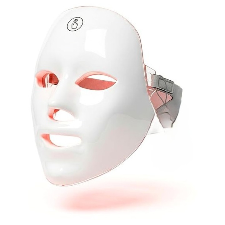 Masca de Terapie cu Lumina LED Ellis & Rae, 7 Culori, Wireless, Reîncărcabilă, Fata