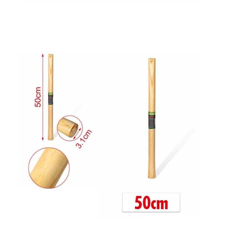 Kerti fa szerszámnyél kerek fejjel kézi kapákhoz és csákányokhoz 50cm Kmt TOOLS