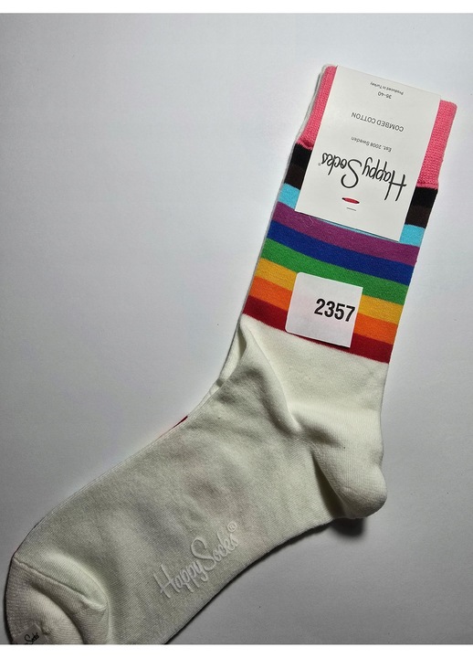 Sosete colorate Happy Socks unisex, 36-40, 86% bumbac, multicolor