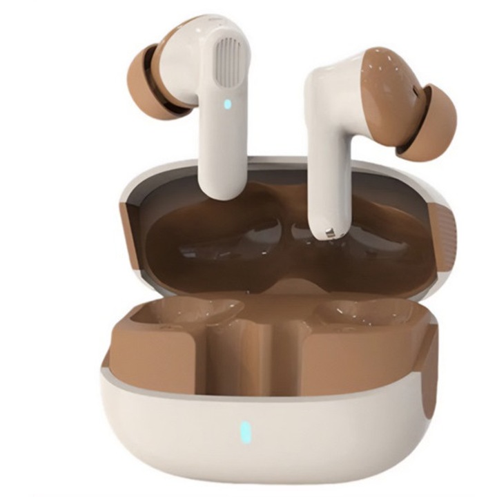 Lenovo erazer etr-a01 pro bluetooth fülhallgató sztereo, v5.4, tws, zajszűrő, mikrofon + töltőtok, bézs