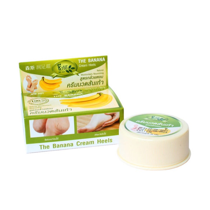 Cremă hidratantă thailandeză cu banane pentru călcâie crăpate BIO WAY, 30 g