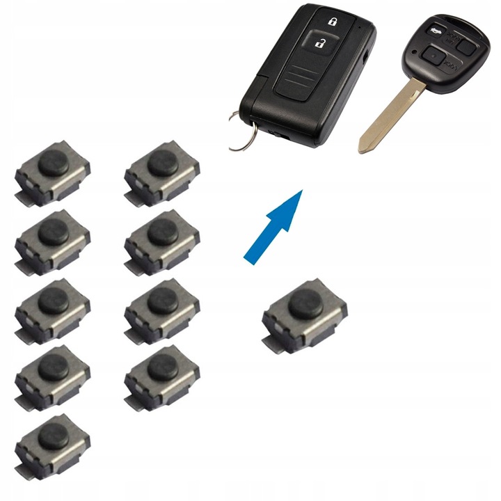 Microintrerupator Buton Toyota 10 Bucati 3X4X2Mm