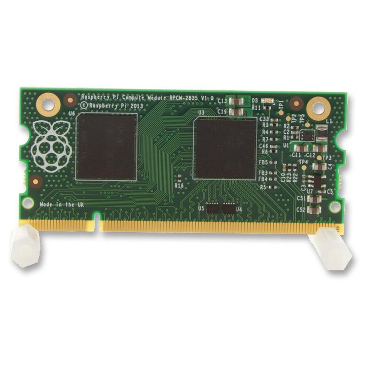 Modul embedded Raspberry Pi Compute Module 1, BCM2835, 512MB RAM, 4GB eMMC, 67.6x30mm
