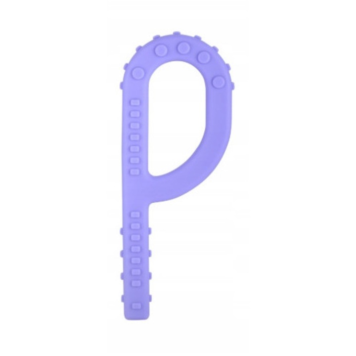 Jucarie de mestecat terapeutica "P", violet, Tarie tare