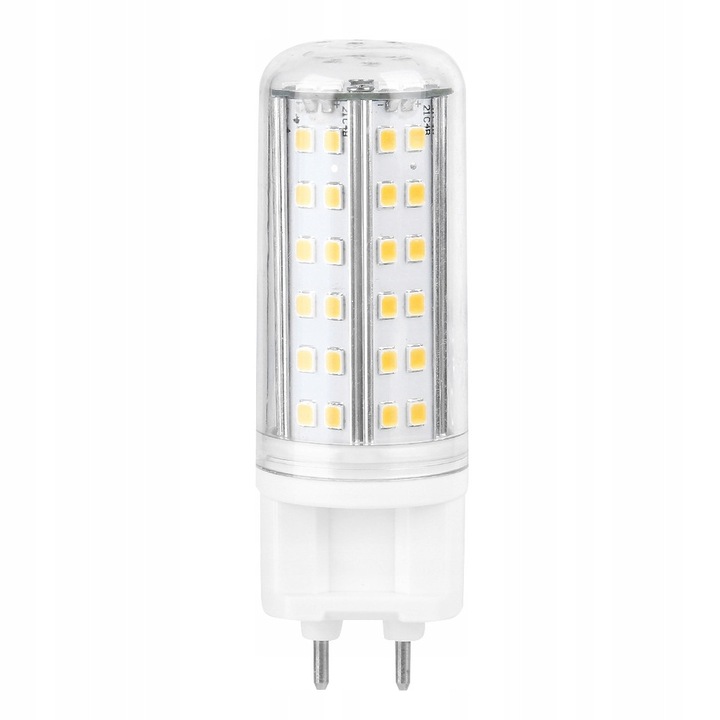 Bec LED G12 10W, 84 LED-uri, alb cald, 3000-3500K