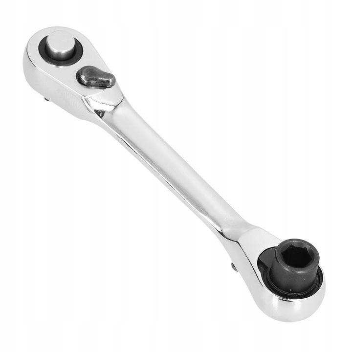 Mini cheie nasoade cu grzechotka 1/4in, 72 dinti, argintie si neagra