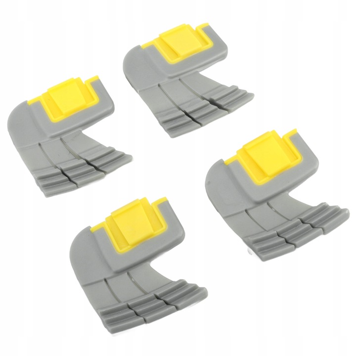 Set 4 perii ciclonice pentru curatarea piscinei, compatibile cu Zodiac MX8 MX6, plastic si cauciuc, 42g
