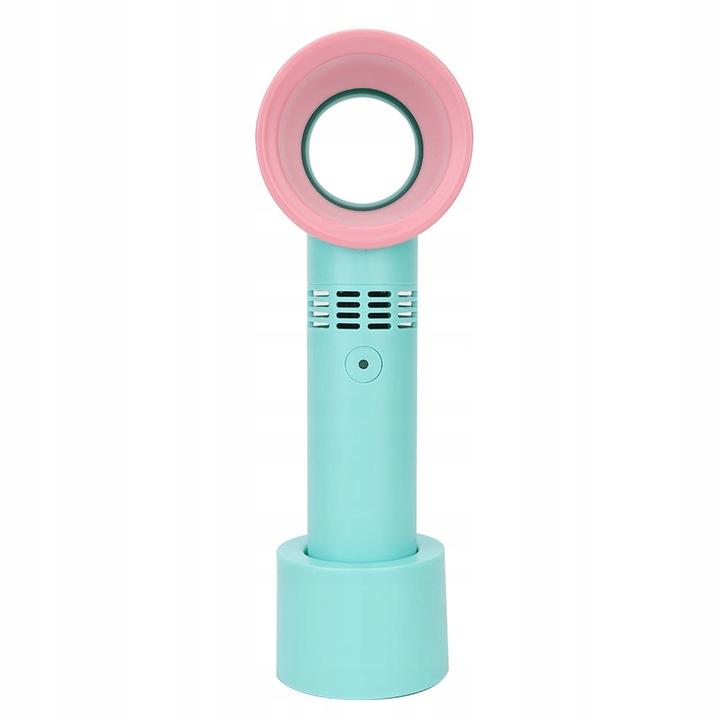 Ventilator fara palete, albastru, cu 3 viteze, alimentare USB, set complet