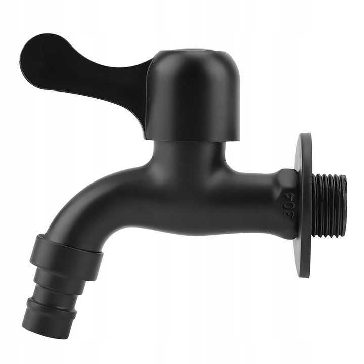 Robinet dublu din inox pentru masina de spalat, cu miez ceramic, rezistent la rugina, 178g