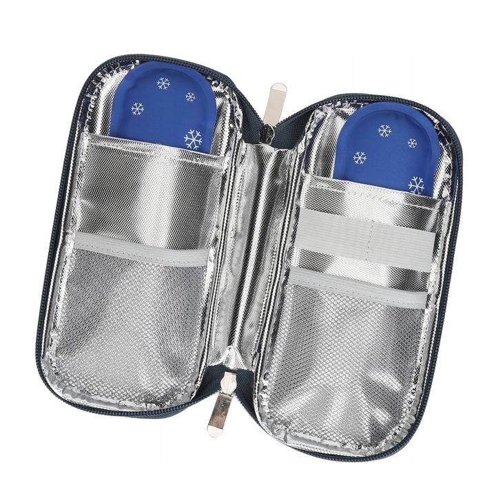 Geanta pentru insulina, 2 in 1, izolatie imbunatatita, multicolor, dimensiuni portabile