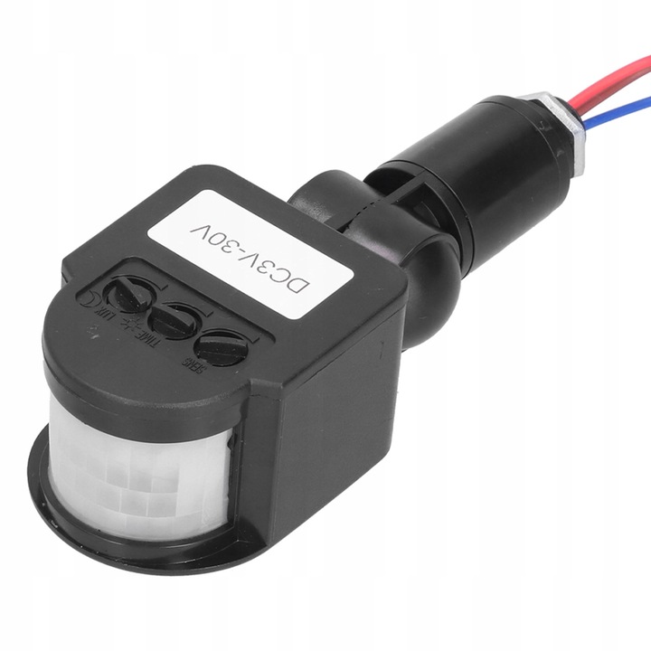 Kit senzor de miscare uman, 12m, PC, 5s-2min, multicolor