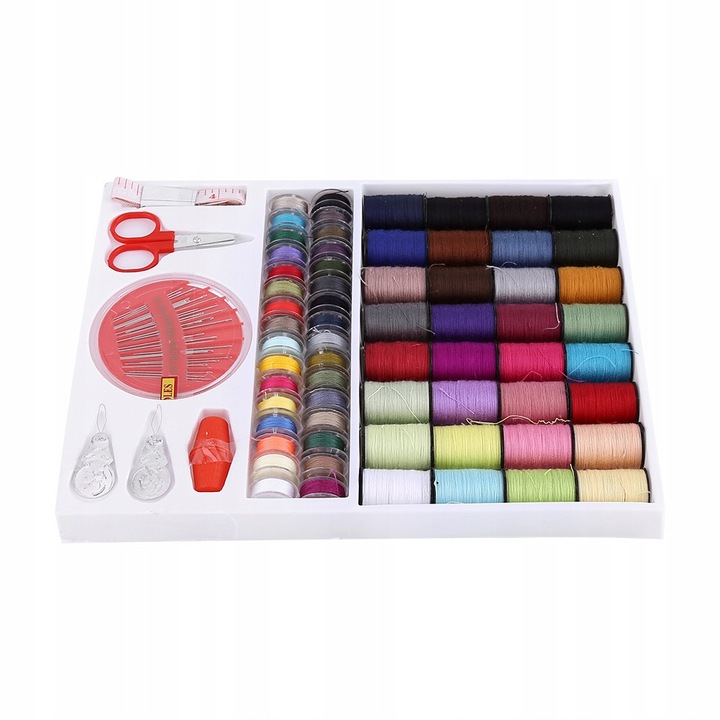 Varrókészlet 64 darabos, vegyes színek, 23,5x18cm