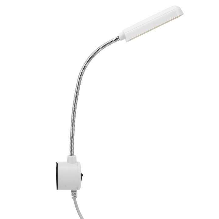 6W LED lámpa varrógéphez, flexibilis nyakkal, mágneses talppal, 90-265V, 1,4m
