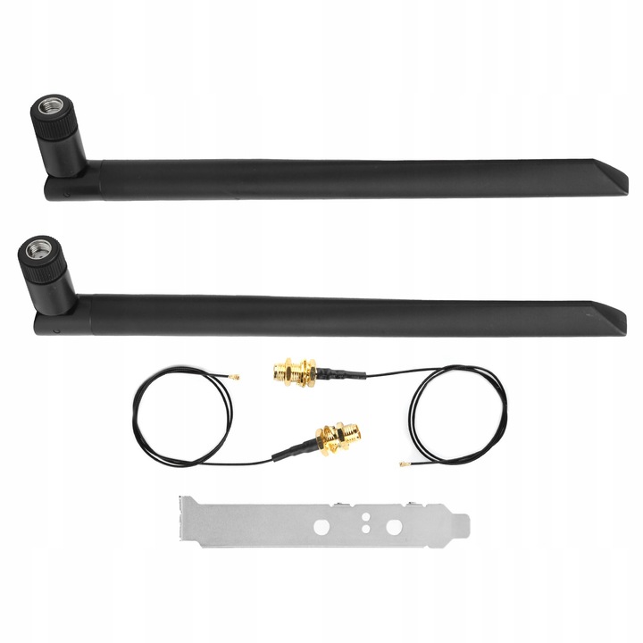 2 db WiFi antenna készlet SMA 8DBI 20cm IPEX4-ről SMA-ra 30cm kábellel