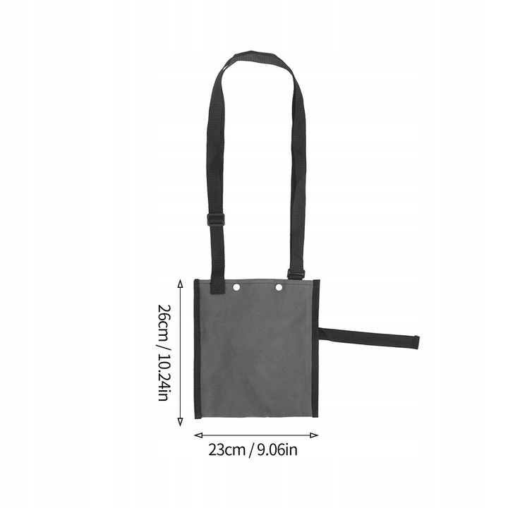 Torba pe umar pentru urina, 26x23cm, design cu doua straturi, impermeabila, reutilizabila, gri, set 1 buc.