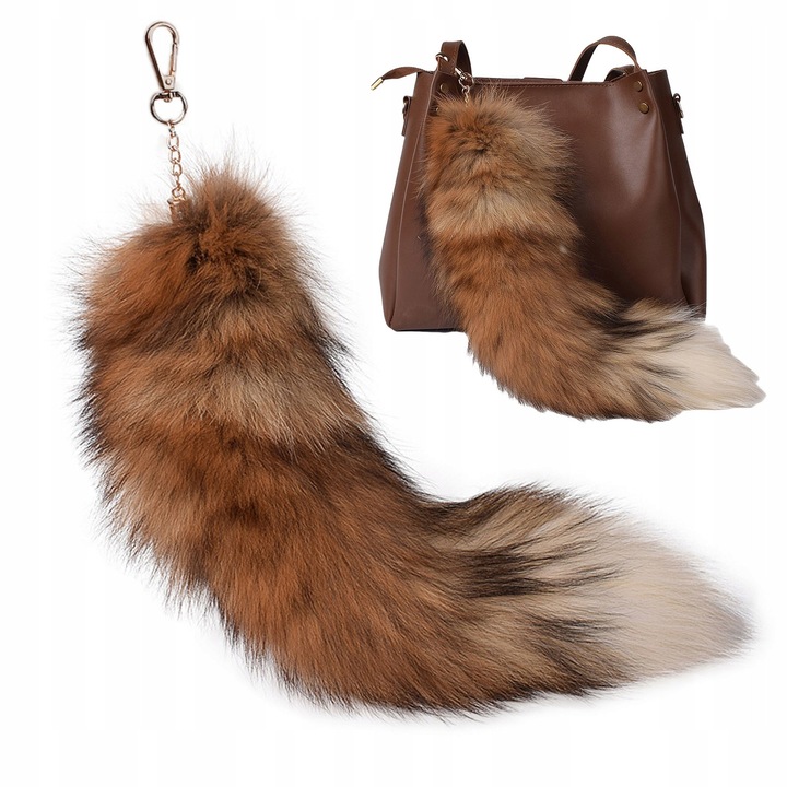 Jucarie de plus, Klamra, 45cm, blana de vulpe