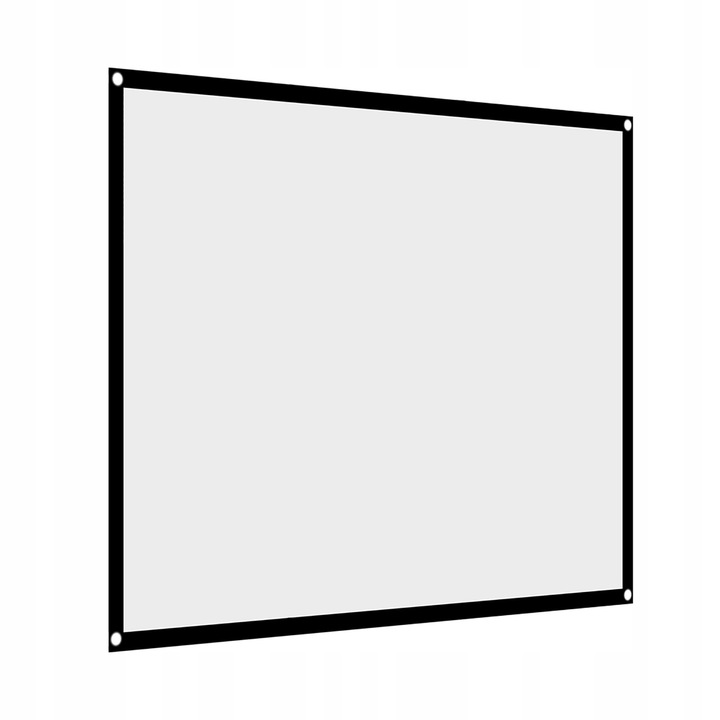Ecran de proiectie 146x110 cm, prietenos cu transportul, 4:3, set complet